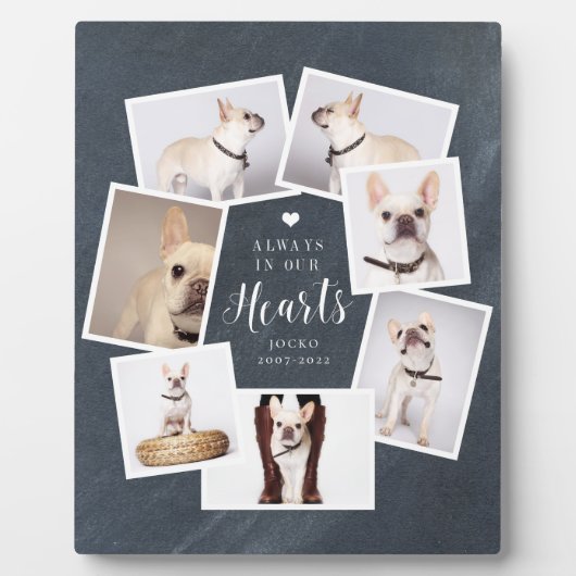 Memorial Personalisiert Multi Foto Collage Fotoplatte (Vorderseite)