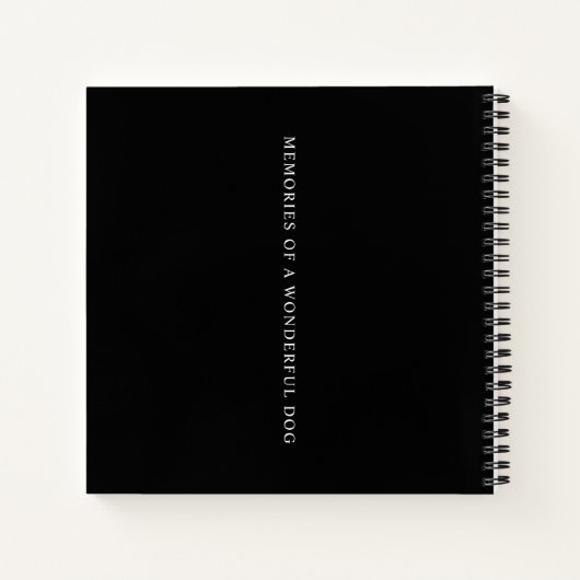 Memorial Personalisiert Pet Loss Foto Collage N Notizblock (Rückseite)