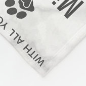 Memorial Personalisiertes Foto Cat Loss Keepake Fleecedecke (Ecke)