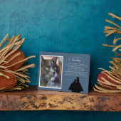 Memorial Pet Dog Cat mit benutzerdefiniertem Foto  Fotoplatte (Seite)