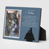 Memorial Pet Dog Cat mit benutzerdefiniertem Foto  Fotoplatte (Seite)
