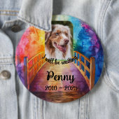 Memorial Pet Rainbow Bridge Button Button Foto (Beispiel)
