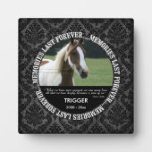 Memorial - Pferdeverlust - Benutzerdefiniertes Fot Fotoplatte (Vorderseite)