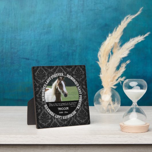 Memorial - Pferdeverlust - Benutzerdefiniertes Fot Fotoplatte (InSitu)