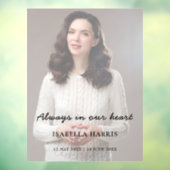 Memorial Photo Celebration of Life Design Fensteraufkleber (Blatt 3)