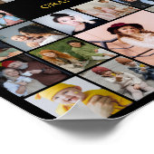 Memorial Photo Collage 50 Picture In Loving Memory Poster (Ecke)