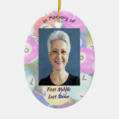 Memorial Photo Keepsake Bingo Game Keramik Ornament (Vorne)