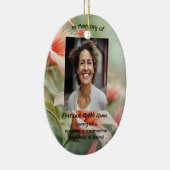 Memorial Photo Keepsake Hummingbird Keramik Ornament (Rechts)