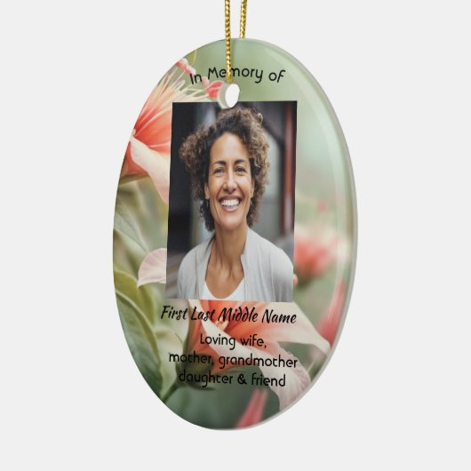  Memorial Photo Keepsake Hummingbird Keramik Ornament (Links)