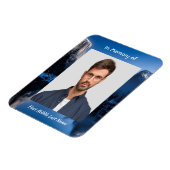  Memorial Photo Mountain Lake Winter Snow Magnet (Linke Seite)