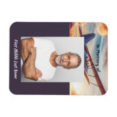 Memorial Photo Pilot Airplane Flying Sunset Magnet (Horizontal)