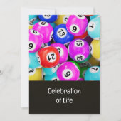 Memorial Photo Prayer Bingo Game Einladung (Vorderseite)