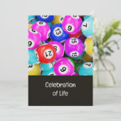 Memorial Photo Prayer Bingo Game Einladung (Stehend Vorderseite)