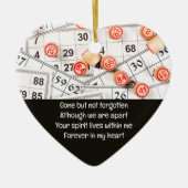 Memorial Photo Prayer Bingo Game Keramik Ornament (Vorne)