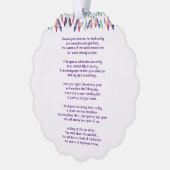 Memorial Photo Prayer Feathers Boho Tribal Native Ornament Karte (Links)