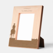 Memorial Photo Western Horse Back Riding Geätzte Rahmen (Links)