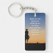 Memorial Photo Western Horse Back Riding Schlüsselanhänger (Vorderseite)