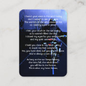 Memorial Pocke Keepake Motorrad-Biker Visitenkarte (Vorderseite)