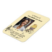 Memorial Pocke Keepsake Music Bird Magnet (Linke Seite)