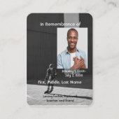 Memorial Pocket Card Athlete Rollerblade Skaten Visitenkarte (Vorderseite)