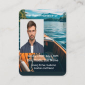 Memorial Pocket Card Boot Visitenkarte (Vorderseite)