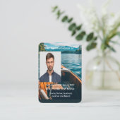 Memorial Pocket Card Boot Visitenkarte (Stehend Vorderseite)