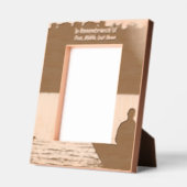 Memorial Pocket Card Fischerei Fischer Geätzte Rahmen (Links)