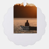 Memorial Pocket Card Fischerei Fischer Ornament Karte (Rückseite)