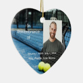 Memorial Pocket Card Tennis Game Racket Ball Keramik Ornament (Rechts)