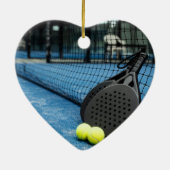 Memorial Pocket Card Tennis Game Racket Ball Keramik Ornament (Hinten)