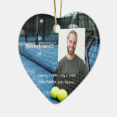 Memorial Pocket Card Tennis Game Racket Ball Keramik Ornament (Links)