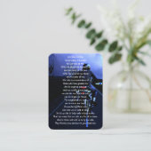 Memorial Pocket Keepake Motorrad-Biker Visitenkarte (Stehend Vorderseite)