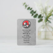 Memorial Pocket Keepake Welder Welding Visitenkarte (Stehend Vorderseite)