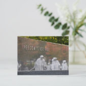 Memorial Postcard für Kriegsveteranen Postkarte (Stehend Vorderseite)