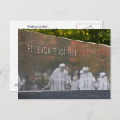 Memorial Postcard für Kriegsveteranen Postkarte (Vorne/Hinten)