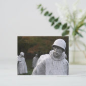 Memorial Postcard für Kriegsveteranen Postkarte (Stehend Vorderseite)