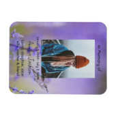Memorial Prayer Card Hummingbird Lavender Blume Magnet (Horizontal)