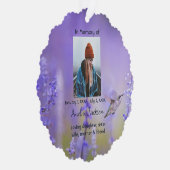 Memorial Prayer Card Hummingbird Lavender Blume Ornament Karte (Rechts)