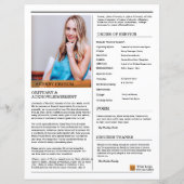 Memorial Program Newspaper Template (Rückseite)