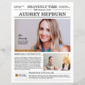 Memorial Program Newspaper Template (Vorderseite)