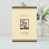 Memorial Programmkarte Einladung (Stehend Vorderseite)