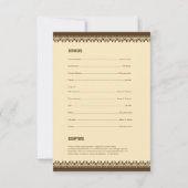 Memorial Programmkarte Einladung (Rückseite)