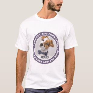Memorial Quote Modern Pet Photo Sympathy Keepsake T-Shirt