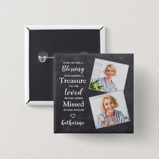 Memorial Remembranation Halten Sie das benutzerdef Button (Vorne & Hinten)