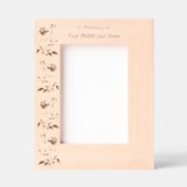 Memorial Remembrance Keepsake Roses Garden Flowers Geätzte Rahmen (Vorderseite)