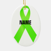 Memorial Ribbon zu Lymphomen Keramikornament (Hinten)