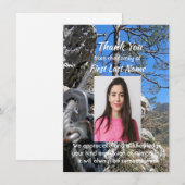 Memorial Rock Climbing Mountain climber  Thank you Dankeskarte (Vorne/Hinten)