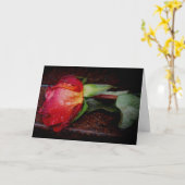 "Memorial Rose" Sympathiekarte Karte (Gelbe Blume)