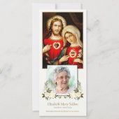 Memorial Sacred Hearts Beerdigung Danke Karte (Vorderseite)