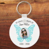 Memorial-Schlüsselanhänger zum Blue Butterfly-Foto Schlüsselanhänger (Vorderseite)